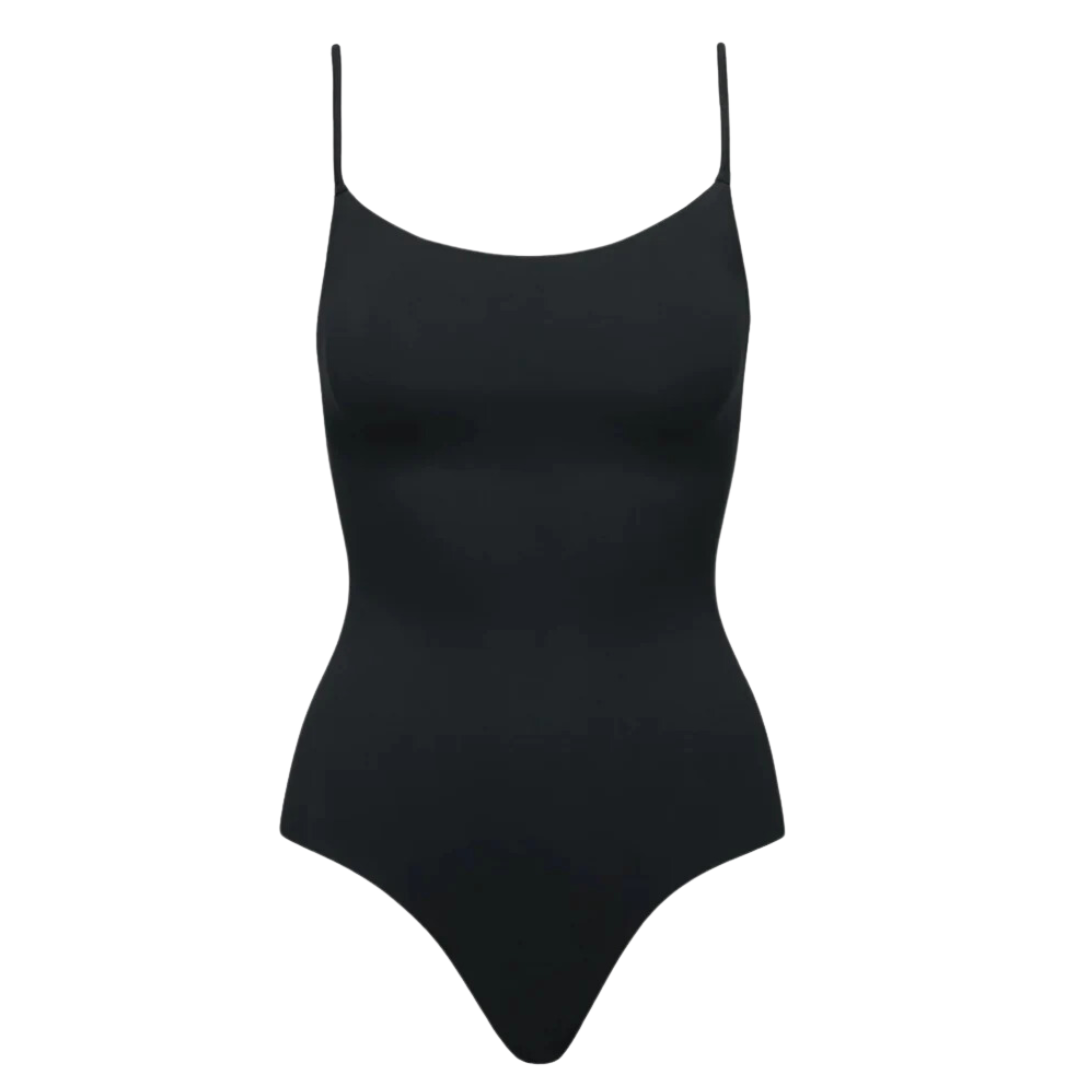 Neoprene Cami Bodysuit in Black