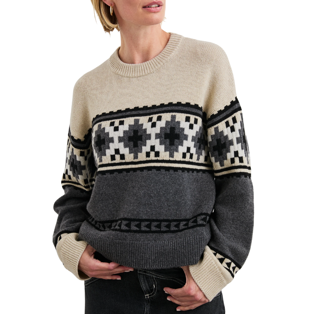Emma Sweater in Heather Fair Isle