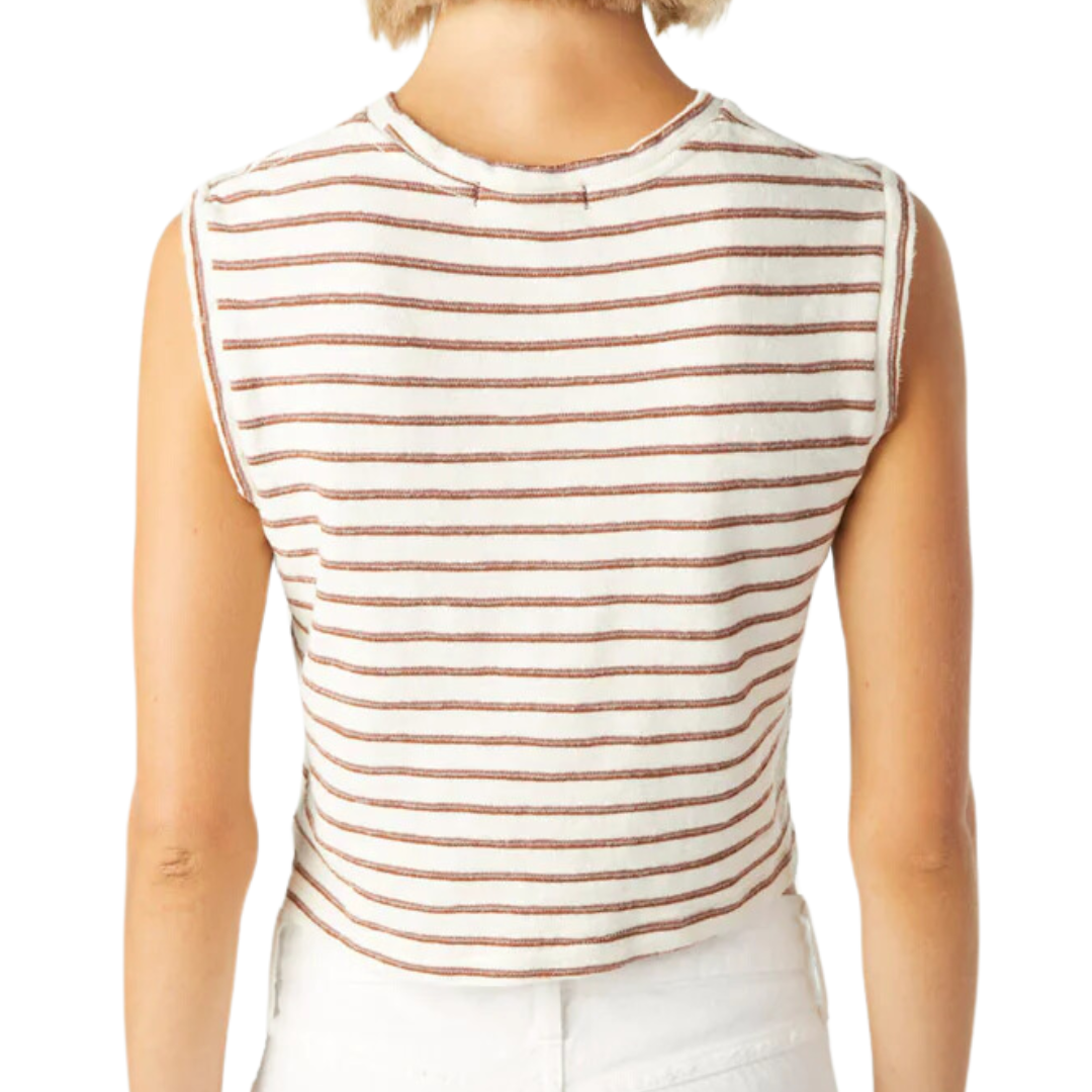 Sleeveless Babe Tee in Bone
