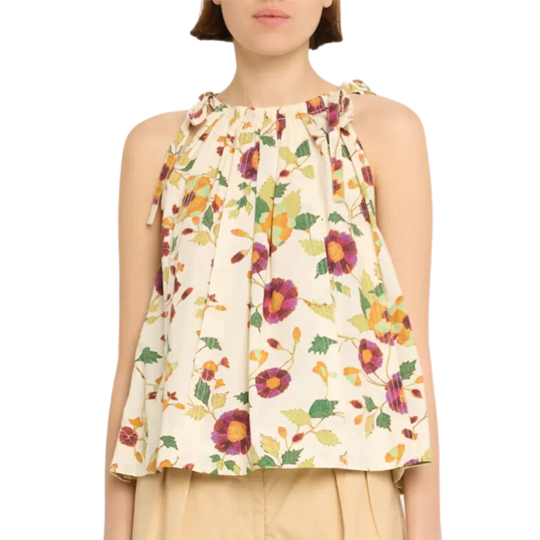 Zoe Top in White Iris