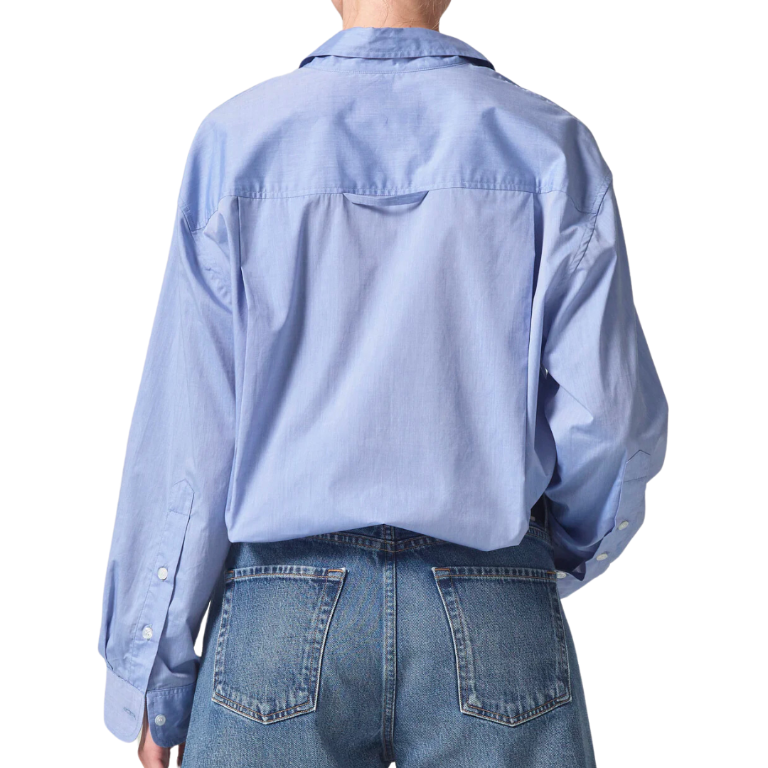 Kayla Shirt in Blue End On End
