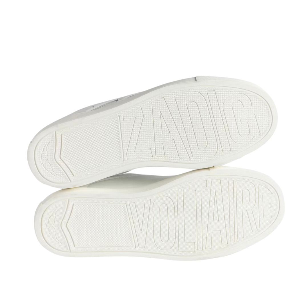 High Flash High-Top Platform Sneakers in White