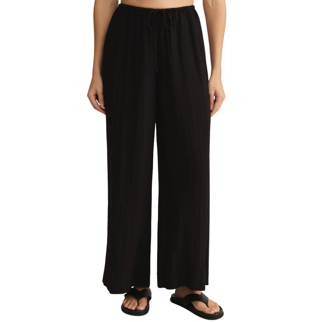 Soleil Textured Pant in Black