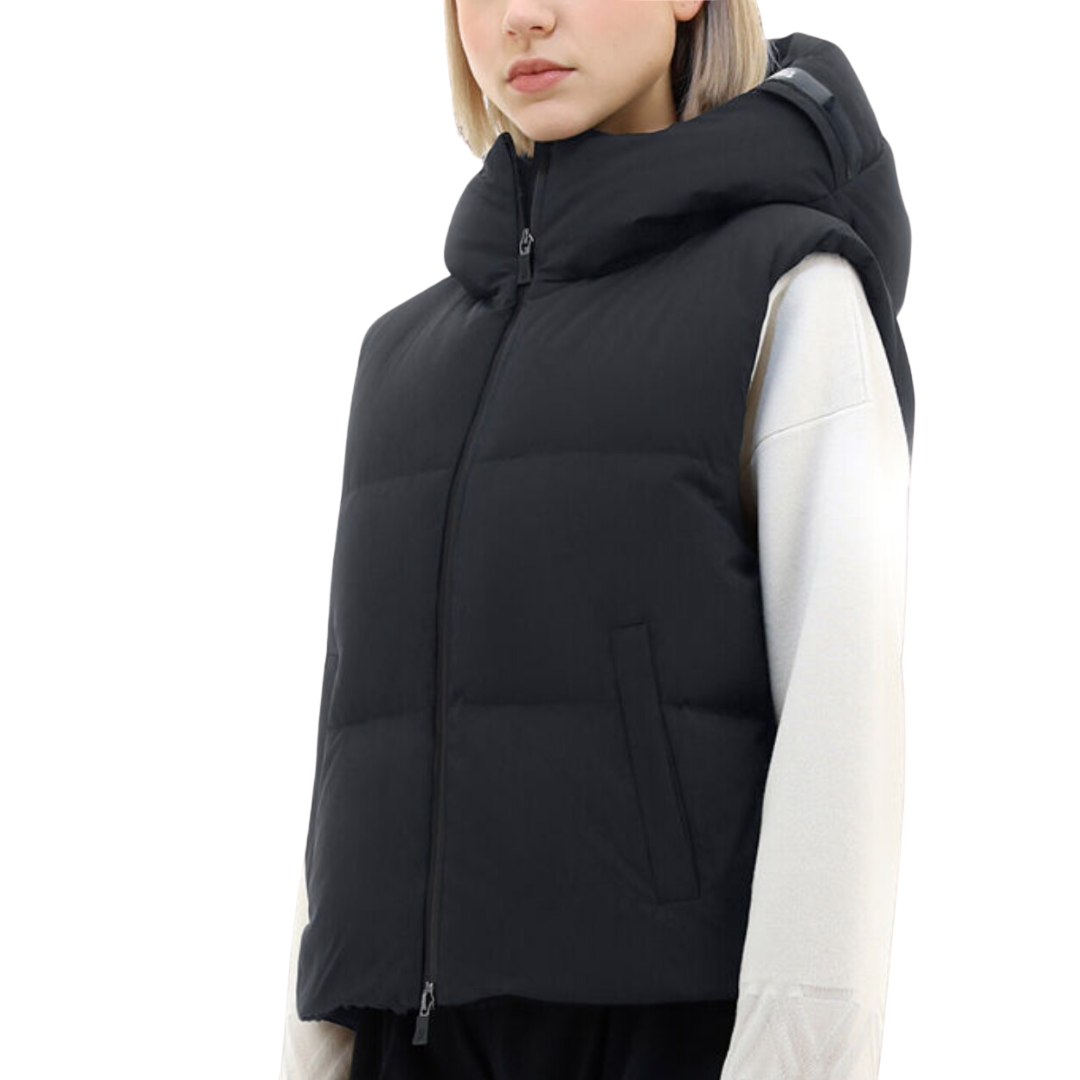 Laminar Sleeveless Jacket in Black