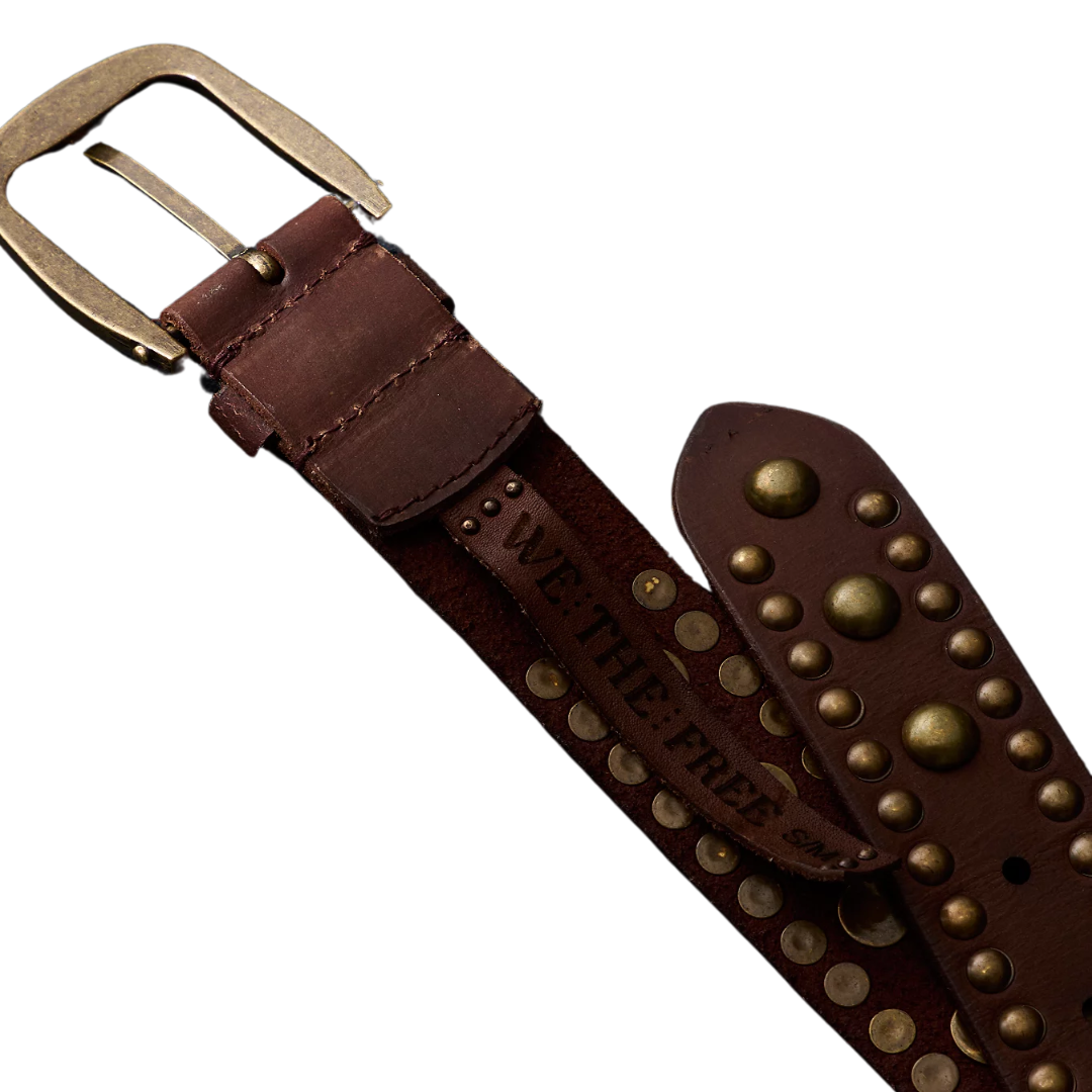We The Free Sola Stud Belt in Cognac