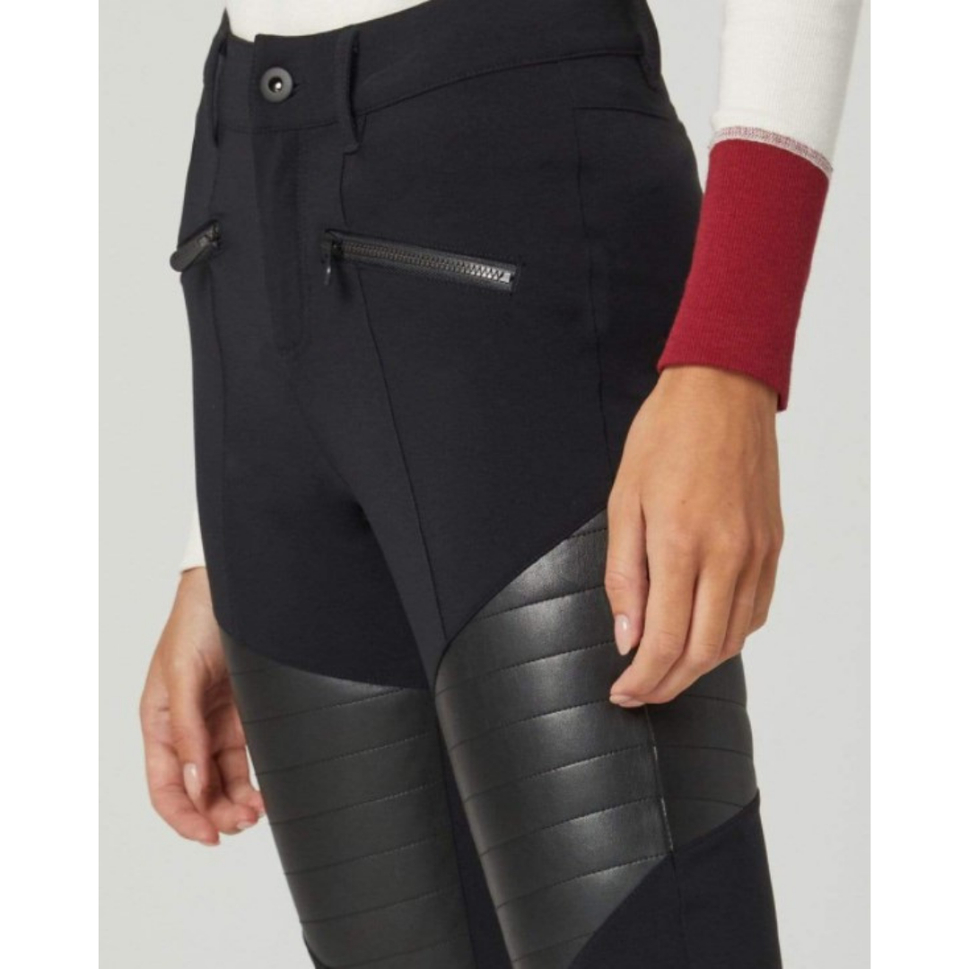 Sloan Moto Pant in Black