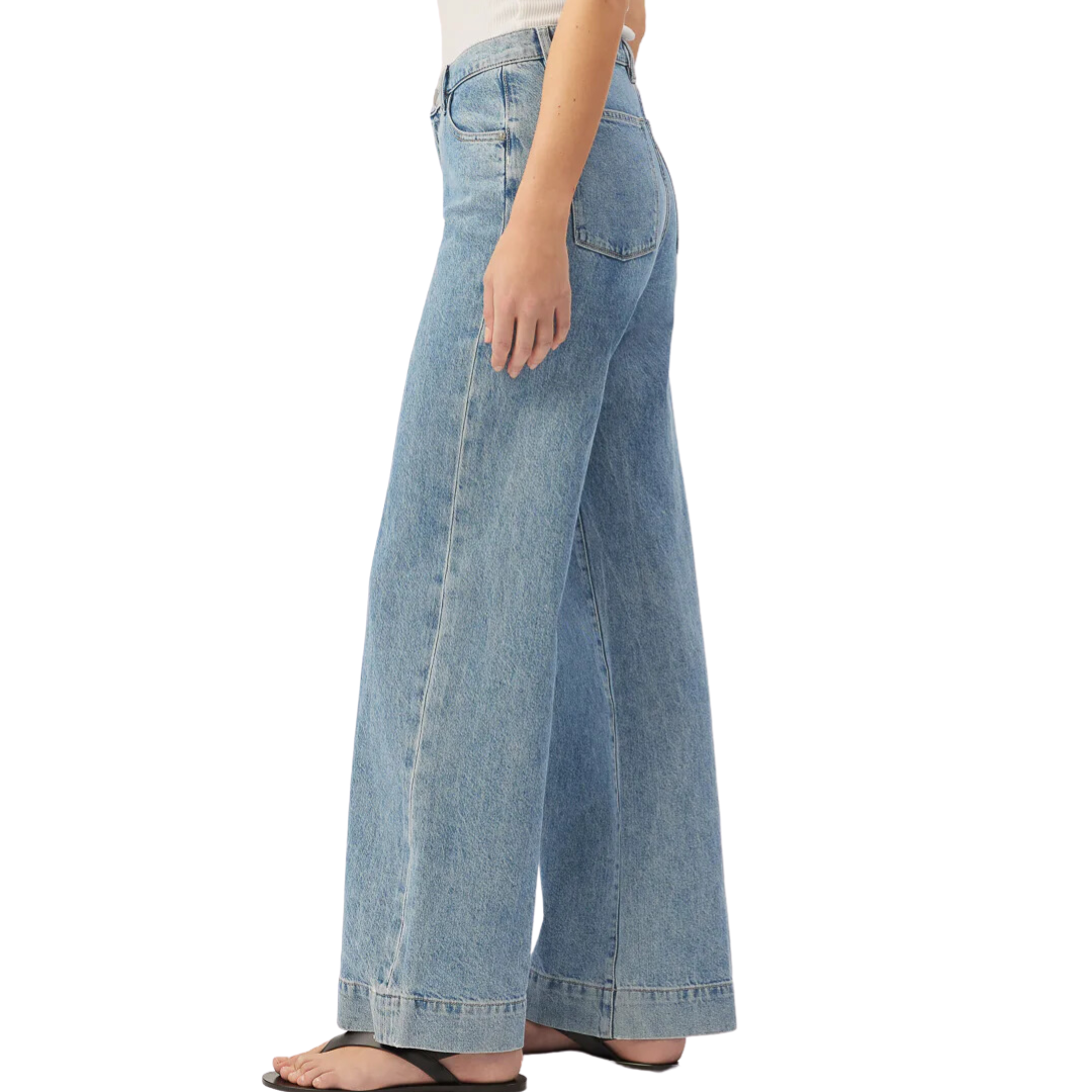 Zoie Wide Leg Relaxed Vintage 32" in Droplet