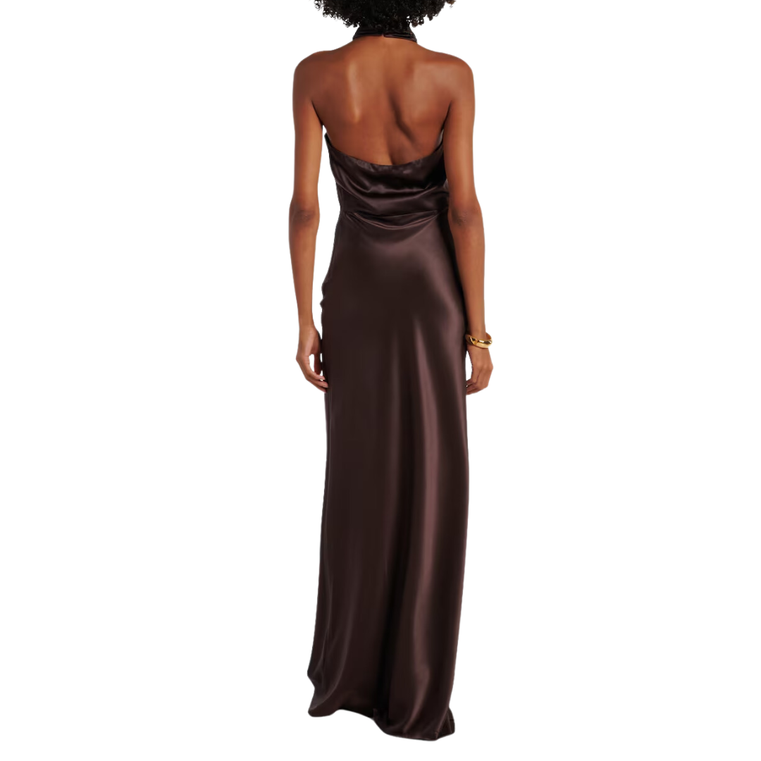 Alberta Gown in Dark Chocolate