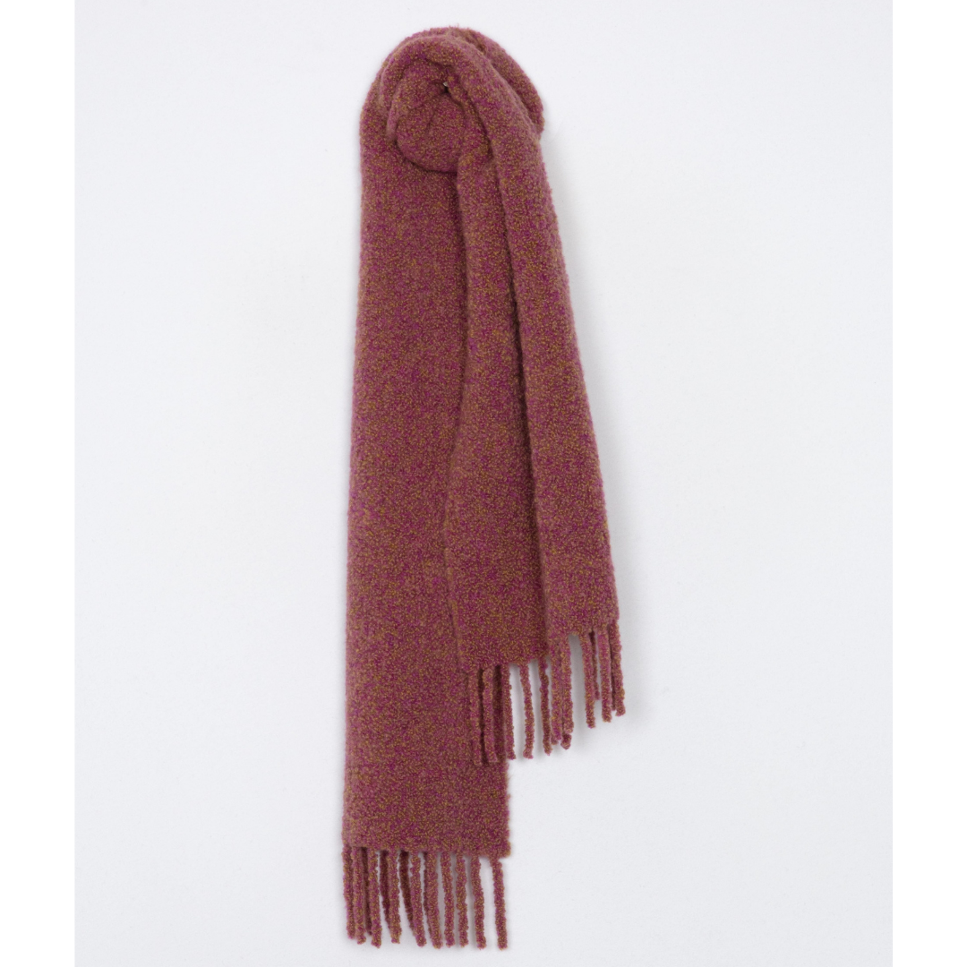 Rag & Bone Sloane Boucle Scarf in Deep Violet