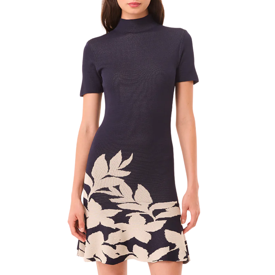 Allie Dress in Navy Flora