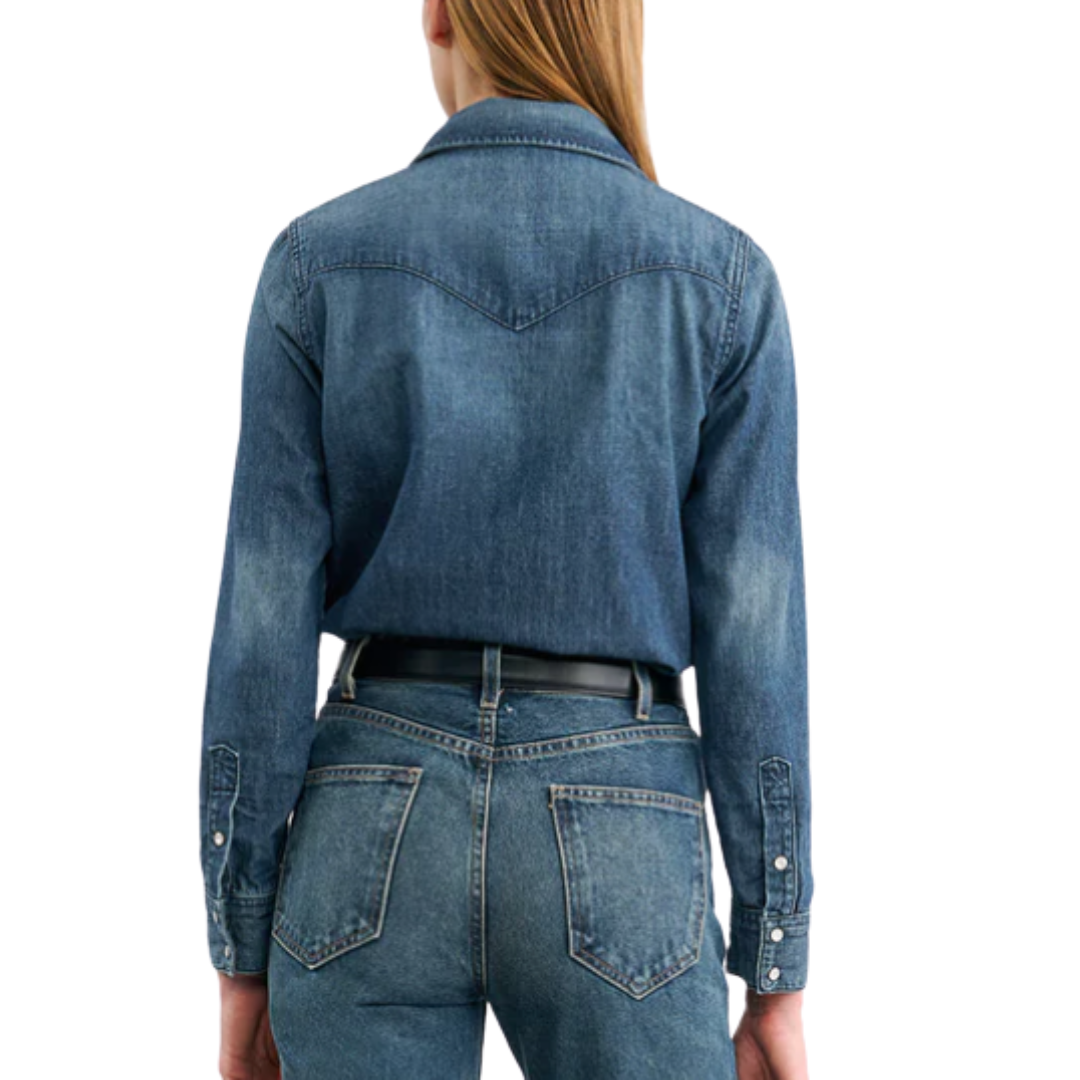 Collins Denim Shirt in Classic Wash