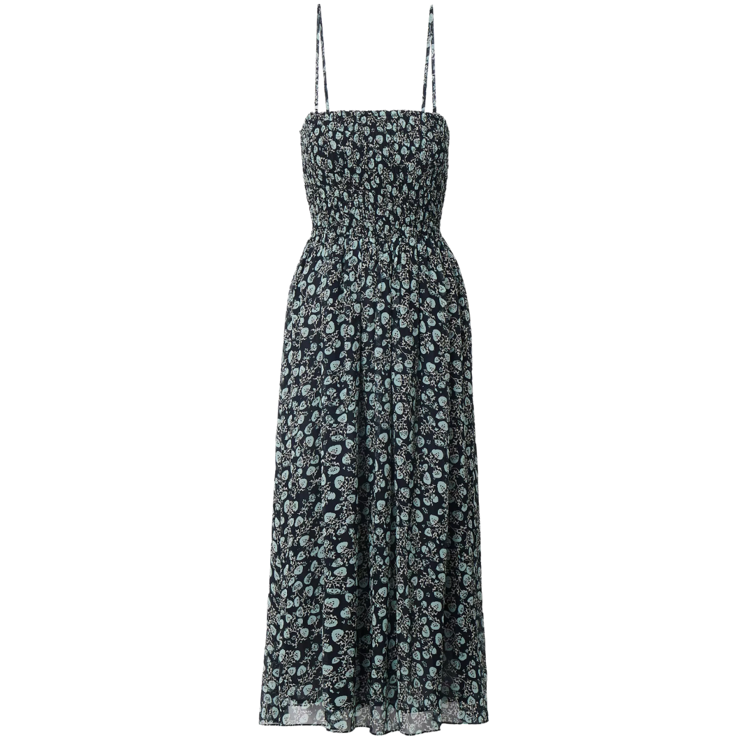 Hallie Strapless Floral Dress in Salute Floral