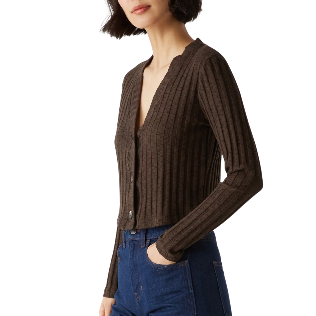 Ellis Cropped Cardigan in Java