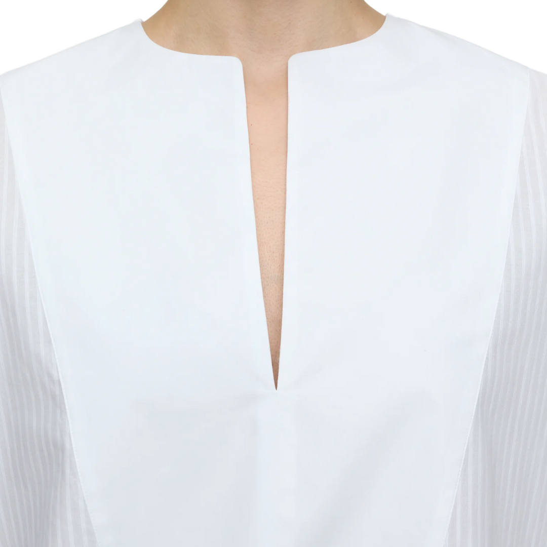 Cotton Voile Tunic in White