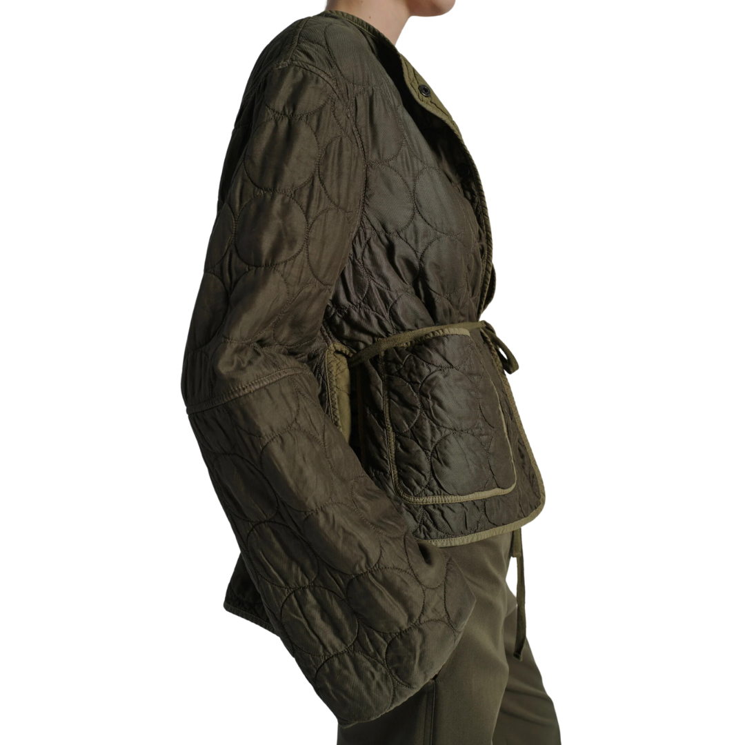 Oliver Quilted Jacket in Olive