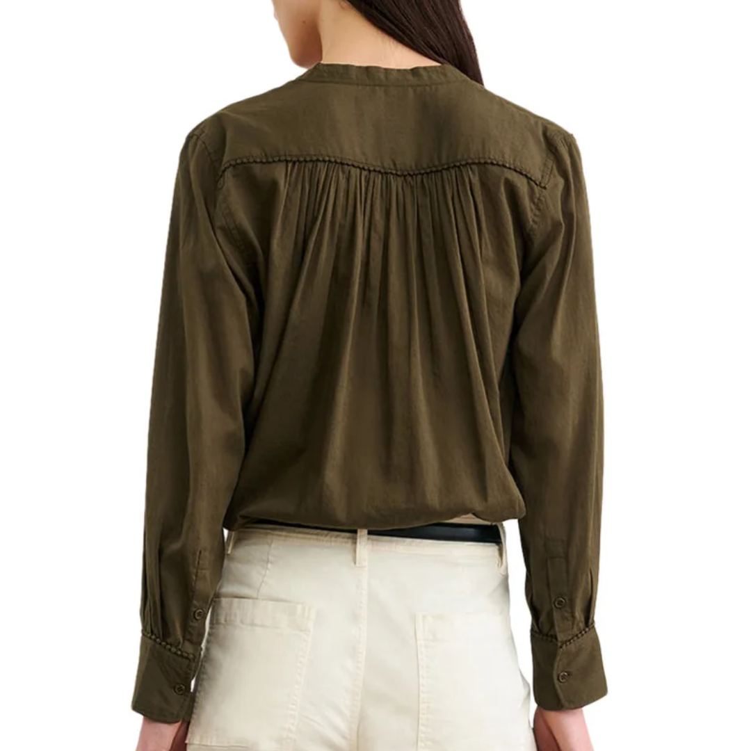Clarys Top in Olive Green
