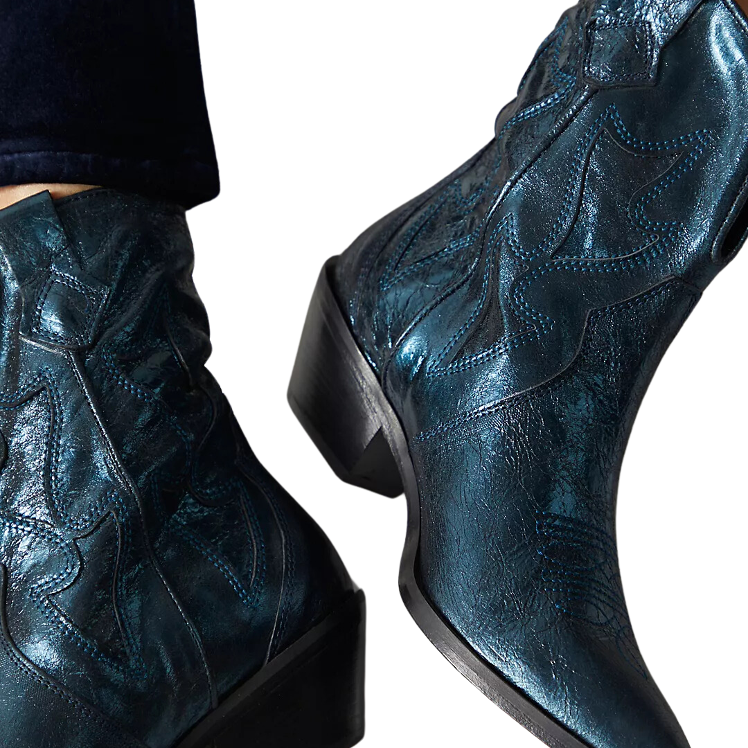 Way Out West Cowboy Boots in Midnight