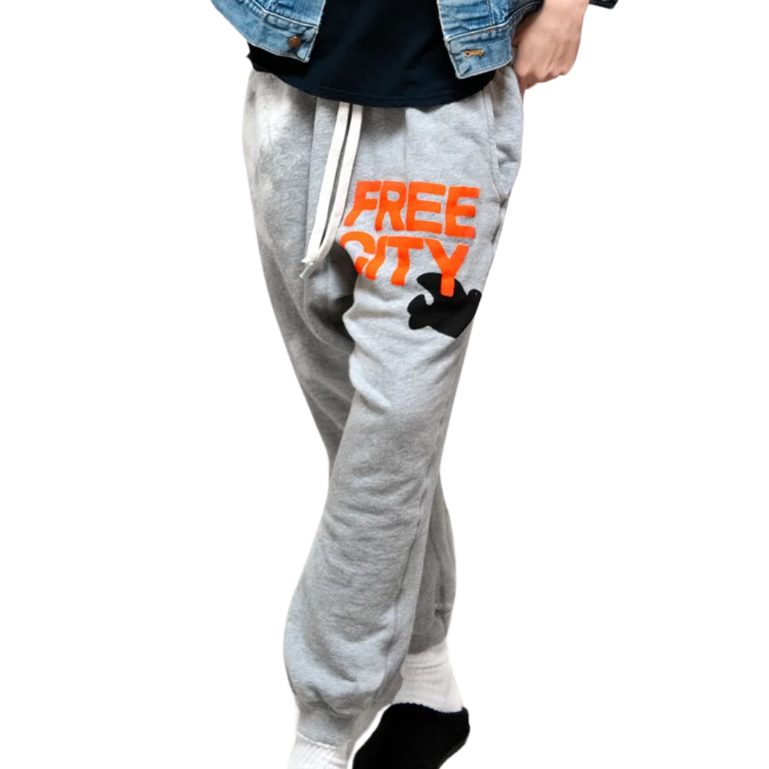HeatherBleachout FreeCityLarge Pocket Sweatpant in Heather Electric