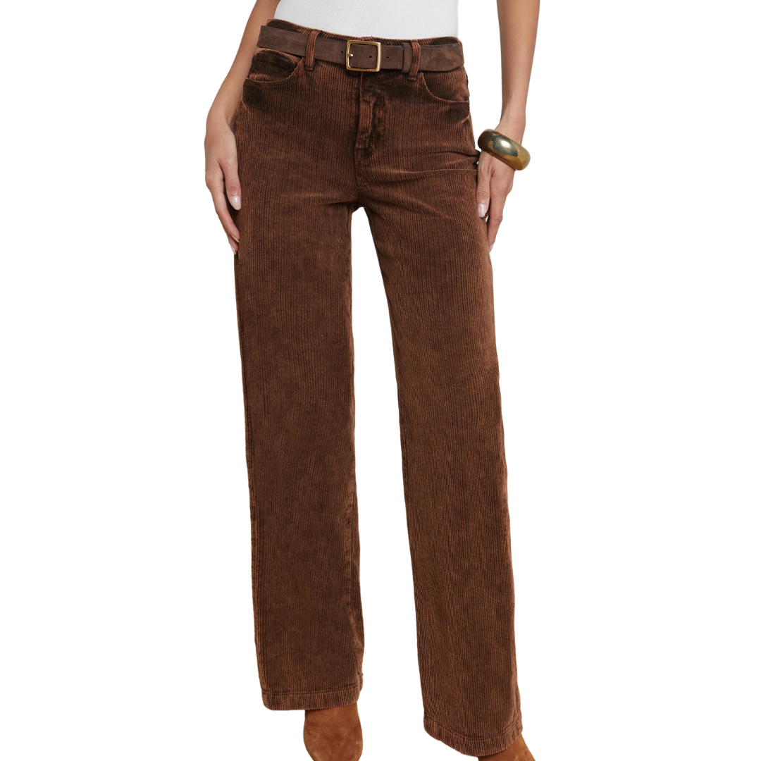 Scottie Corduroy Jean in Saddle Brown