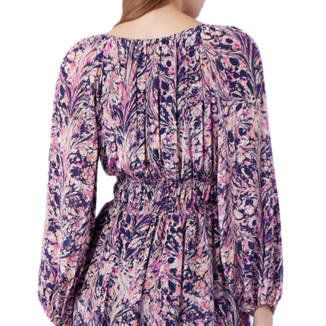 Lauren Dress in Marble Splatter