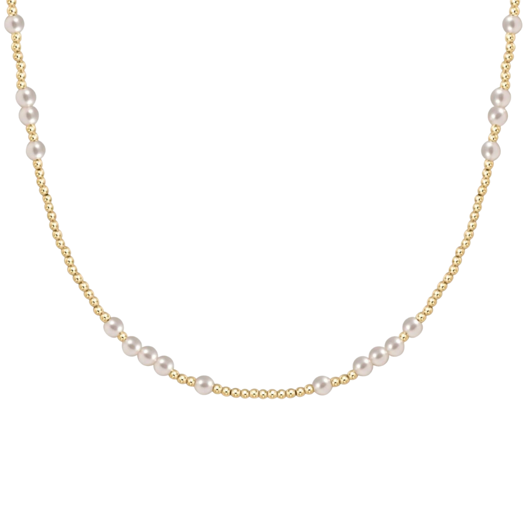 15" Choker Hope Unwritten in Pearl