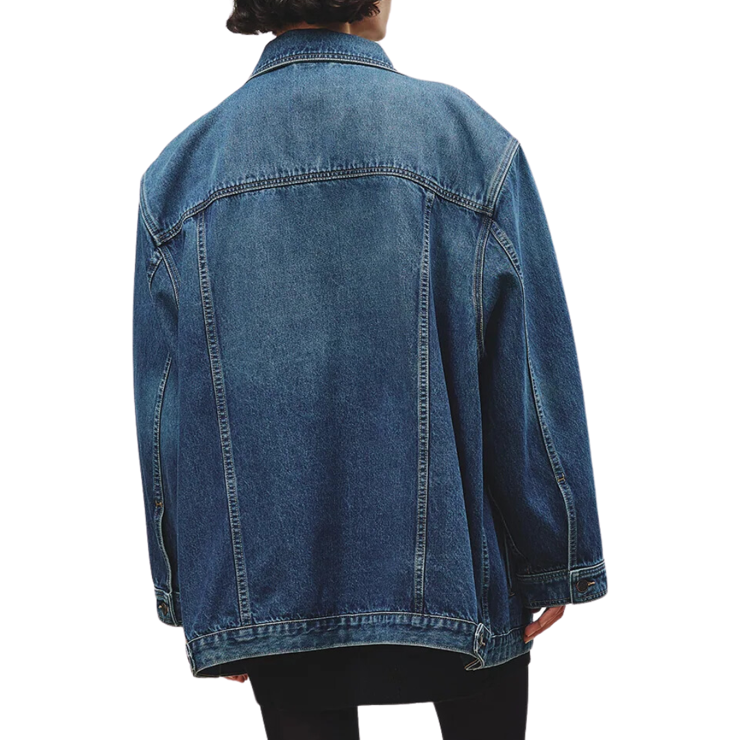 Adam Oversized Denim Jacket in Simon Wash