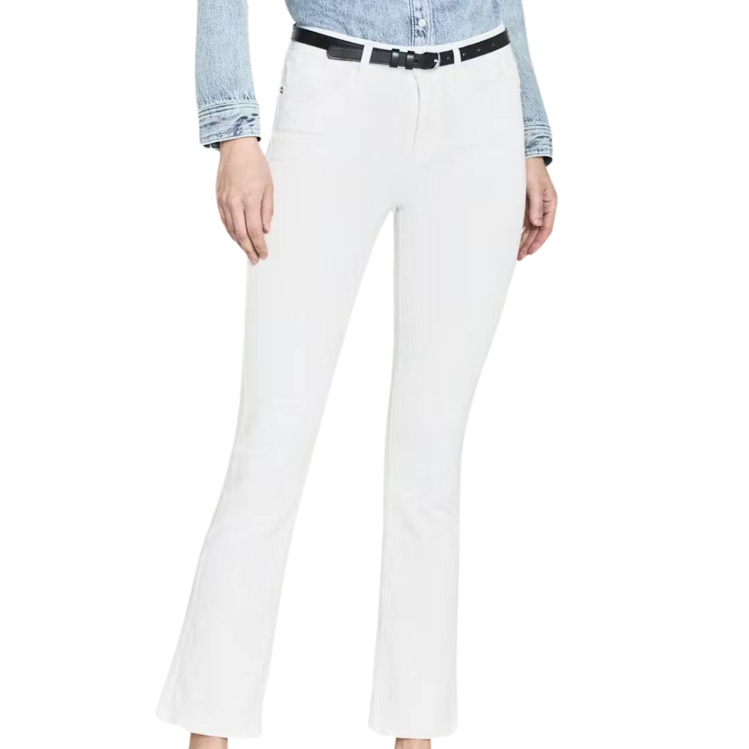 Le Crop Mini Boot in Blanc