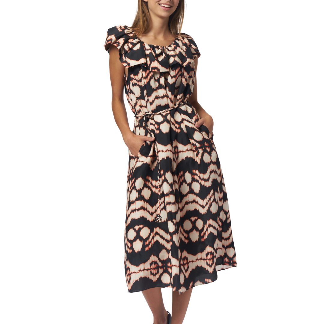 Anora Dress in Obsidian