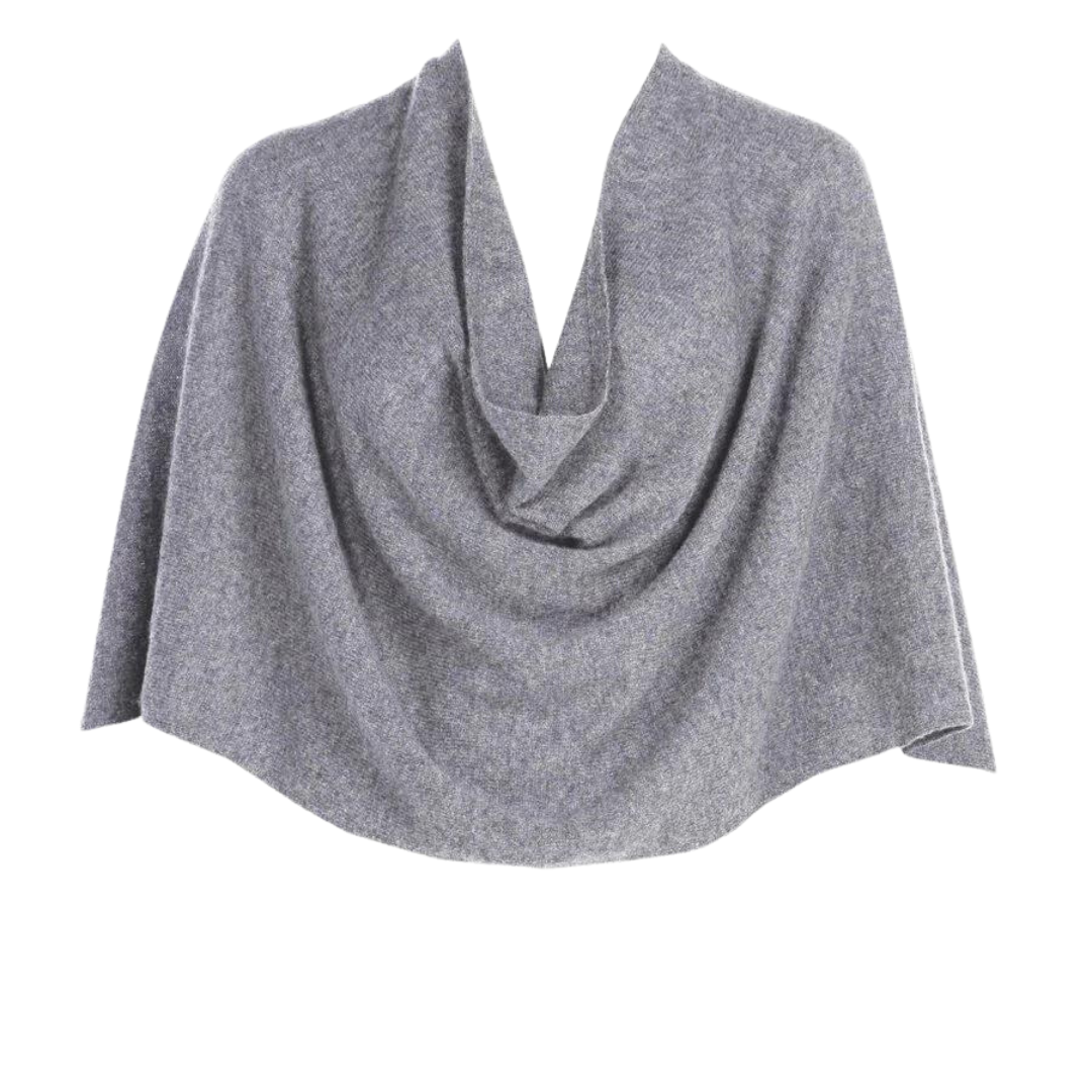 Ruana in Heather Grey