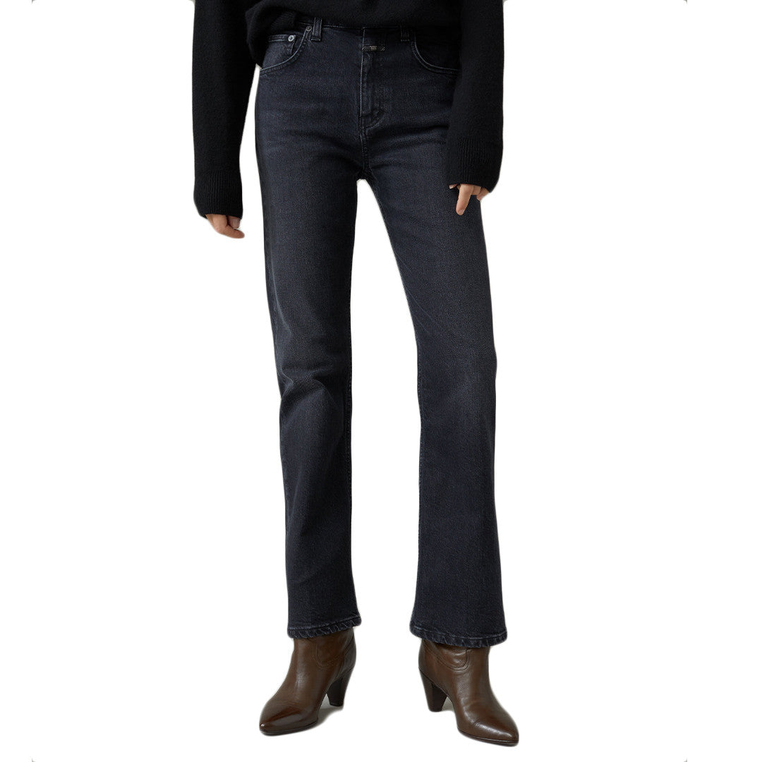 Baylin Slim High Rise Jeans in Dark Grey