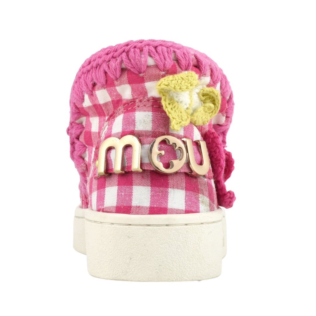 Kids' Summer Eskimo Butterfly Sneaker in Pink Checker