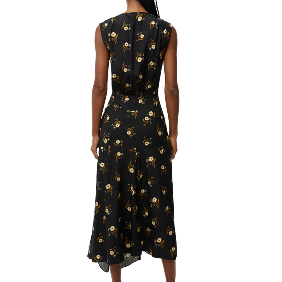 Wixson Floral Dress in Black Multi