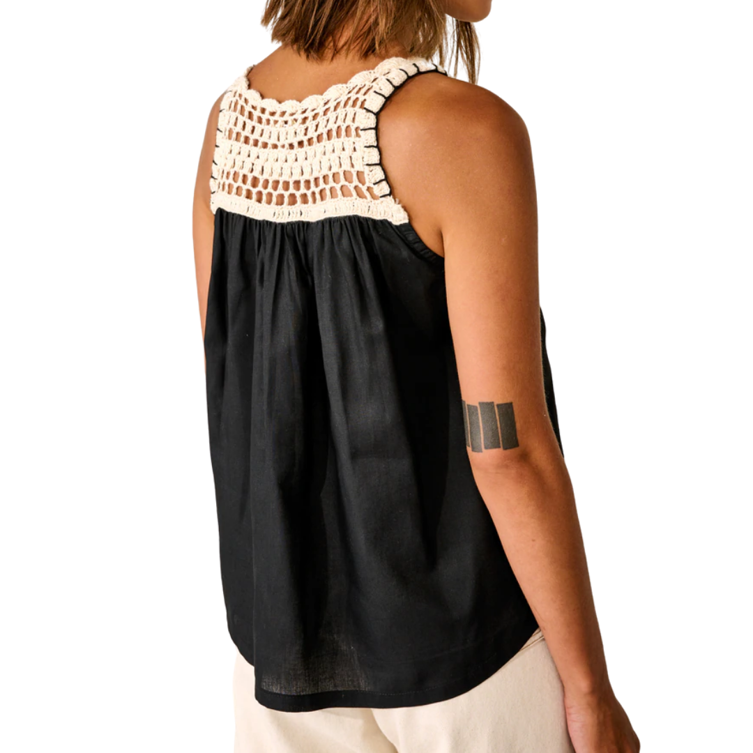 Marles Top in Off Black