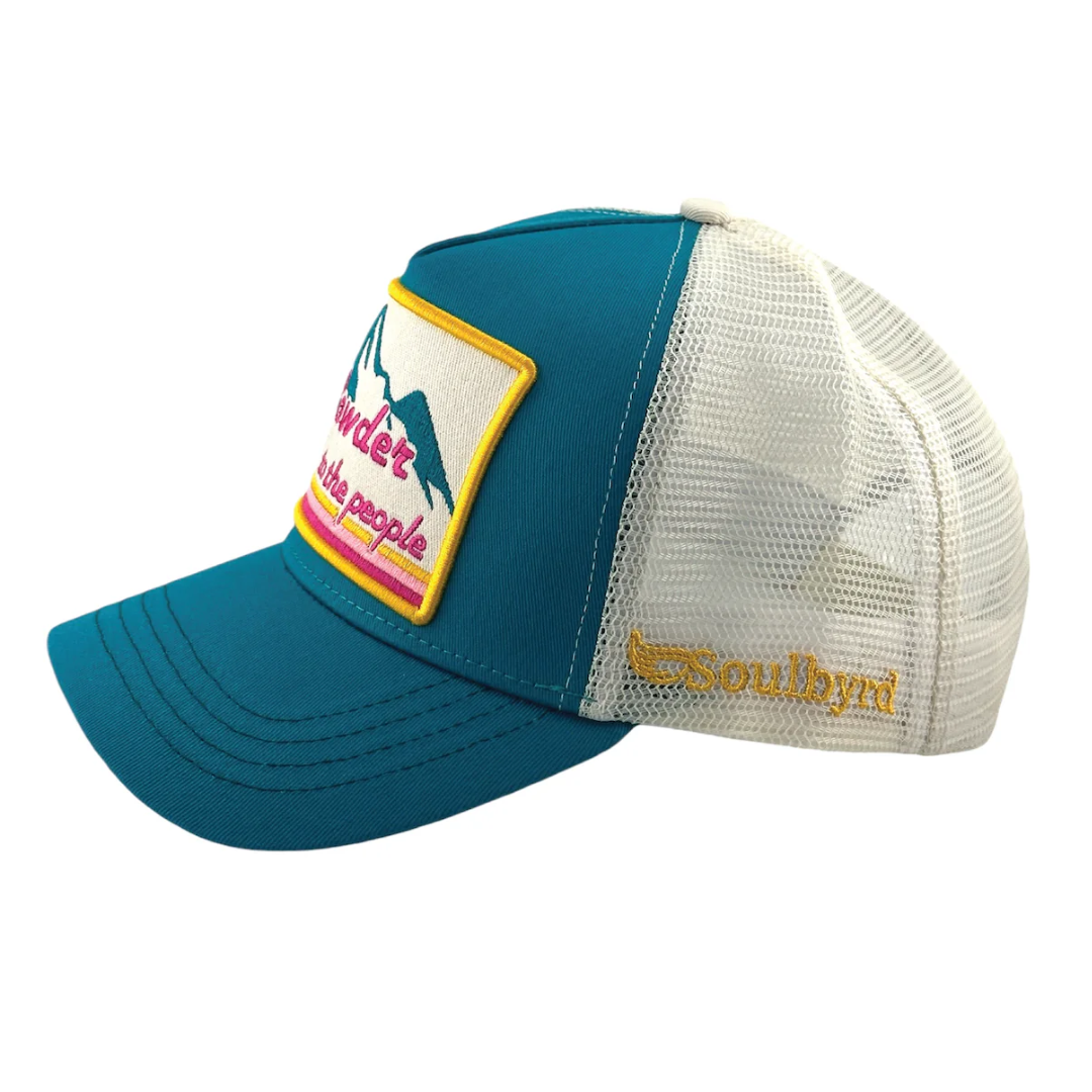 Powder to the People in Teal