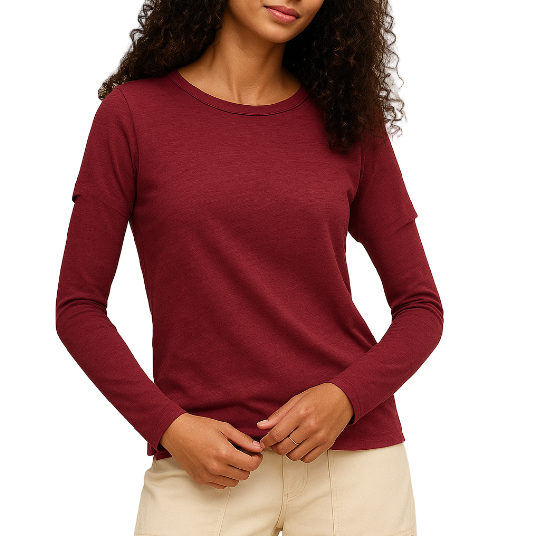 Lizzie Tee in Cabernet