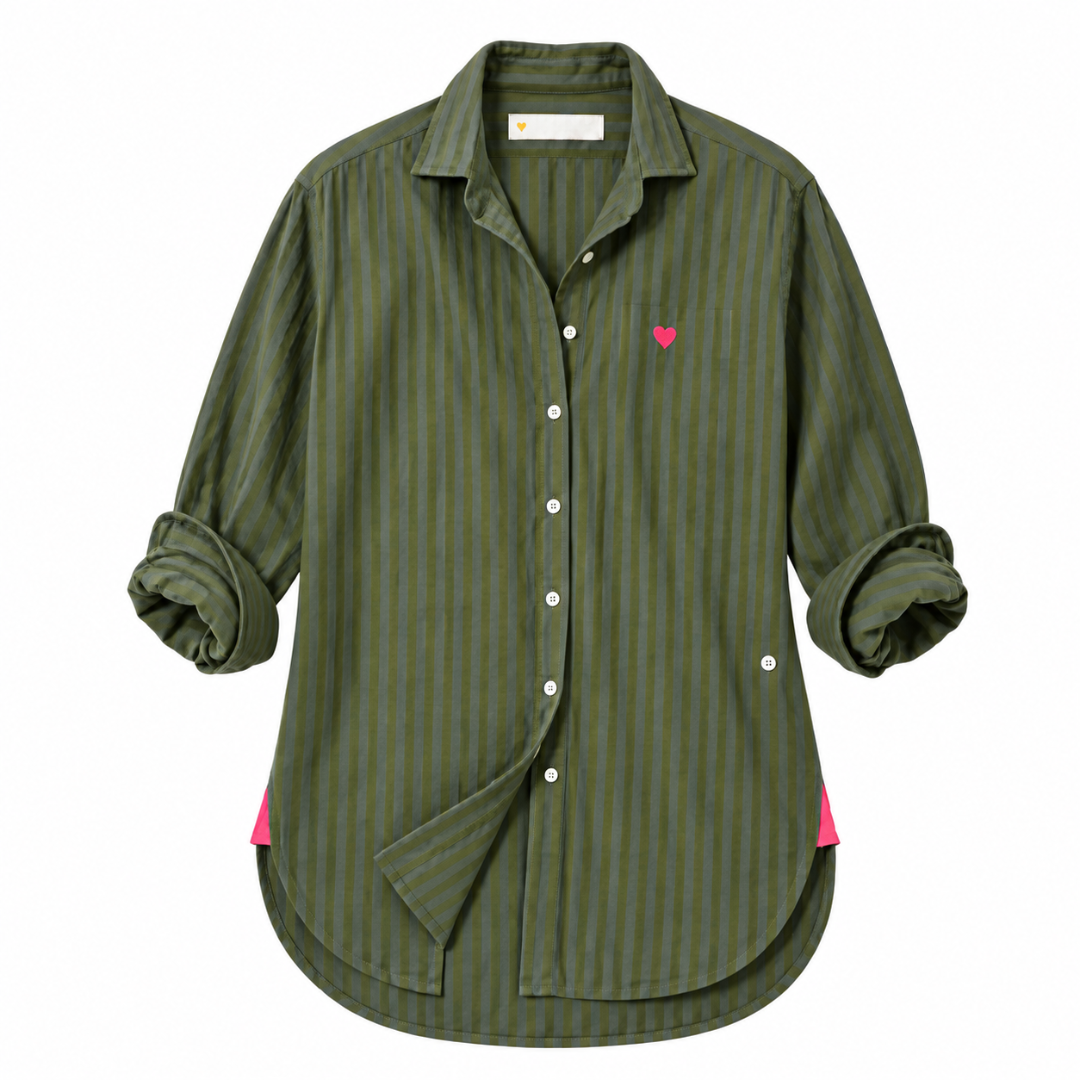 Jack Flannel Shirt in Country Mist-Army Green