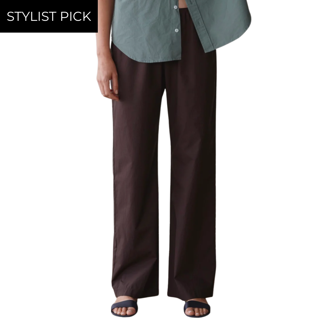 The Pop Simple Pant in Espresso