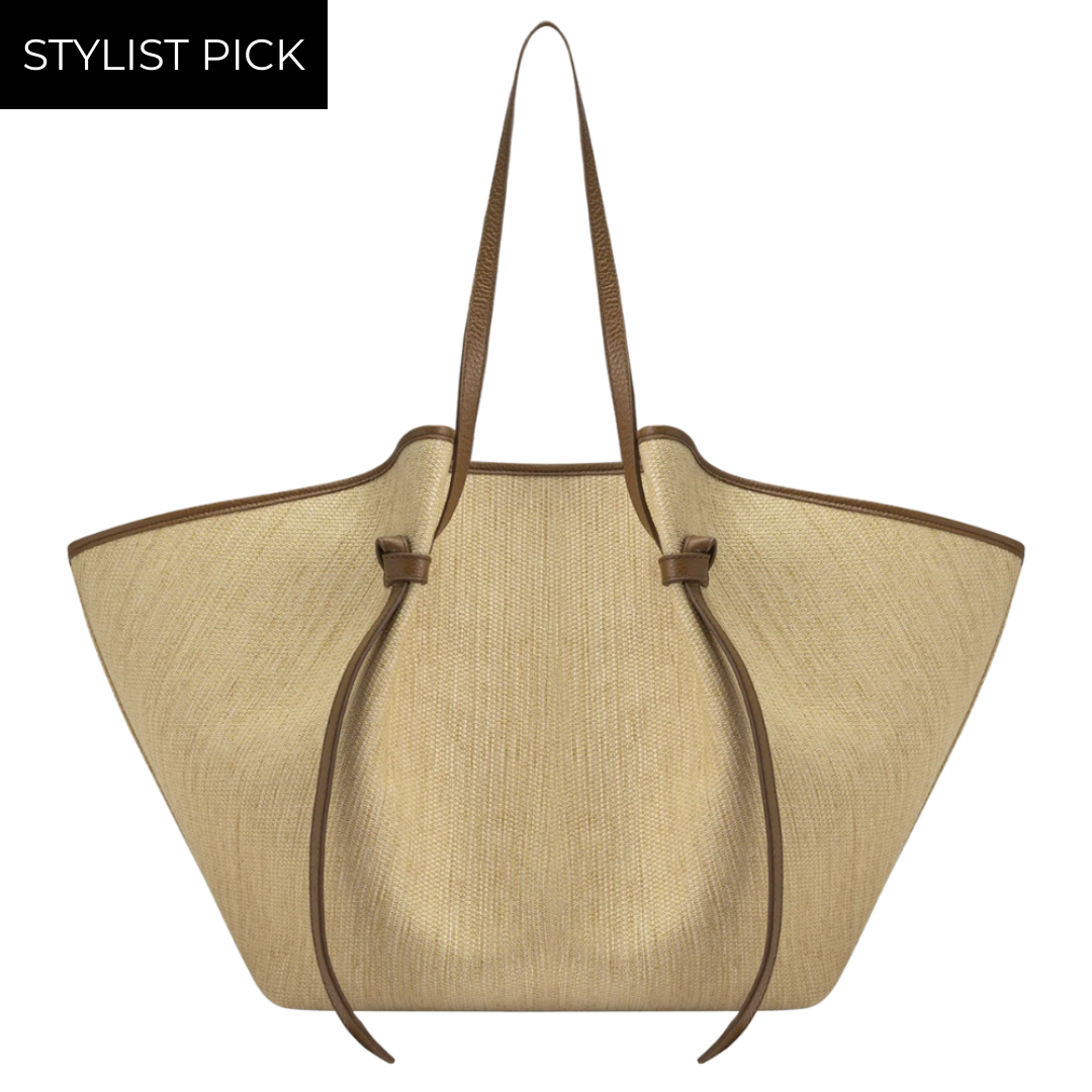 XL Mochi in Biscuit Woven Raffia