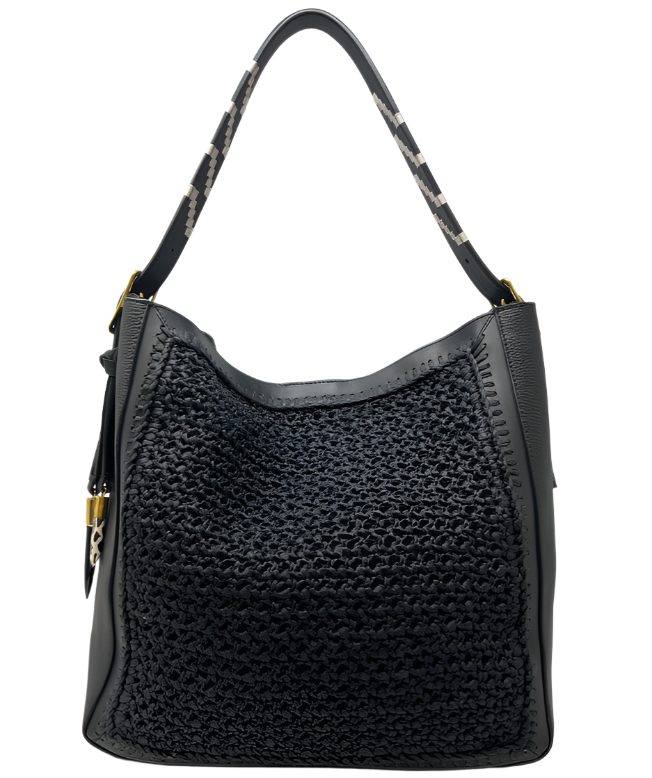 Cowdray Hobo in Black Mesh