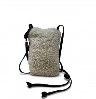 Mini Phone Sling Natural Shearling