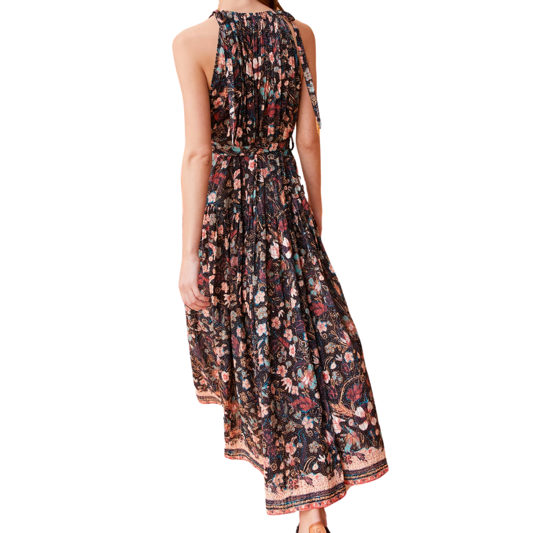 Samar Dress in Obsidian Botanica