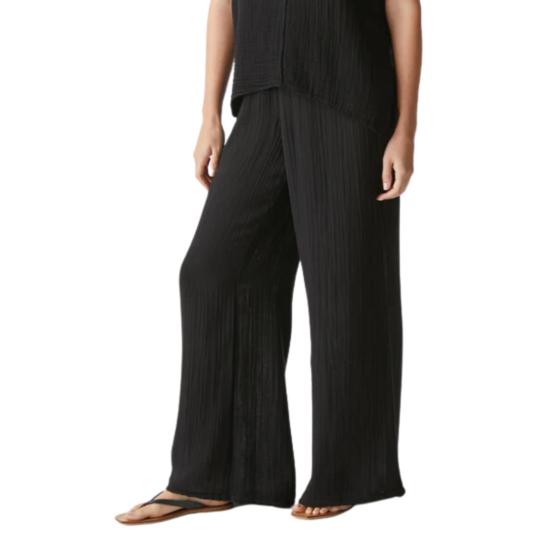 Susie Gauze Pant in Black