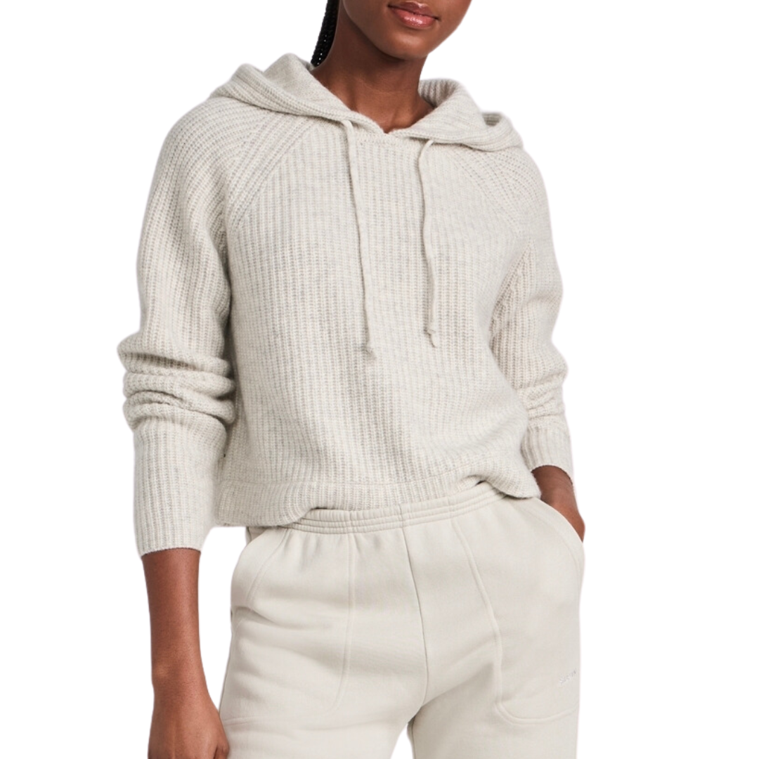 Cashmere Hoodie in Blizzard