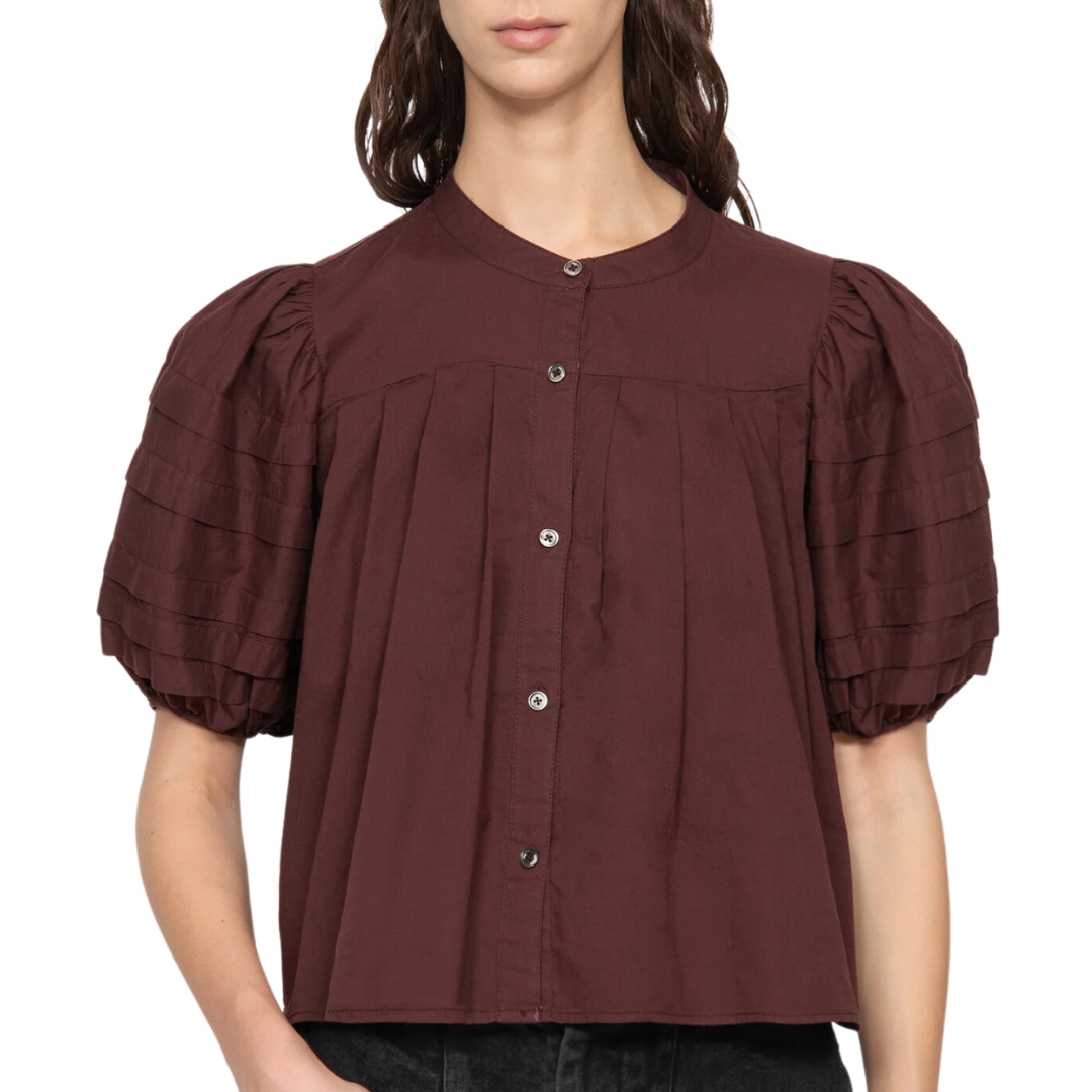 Renata Top in Burgundy