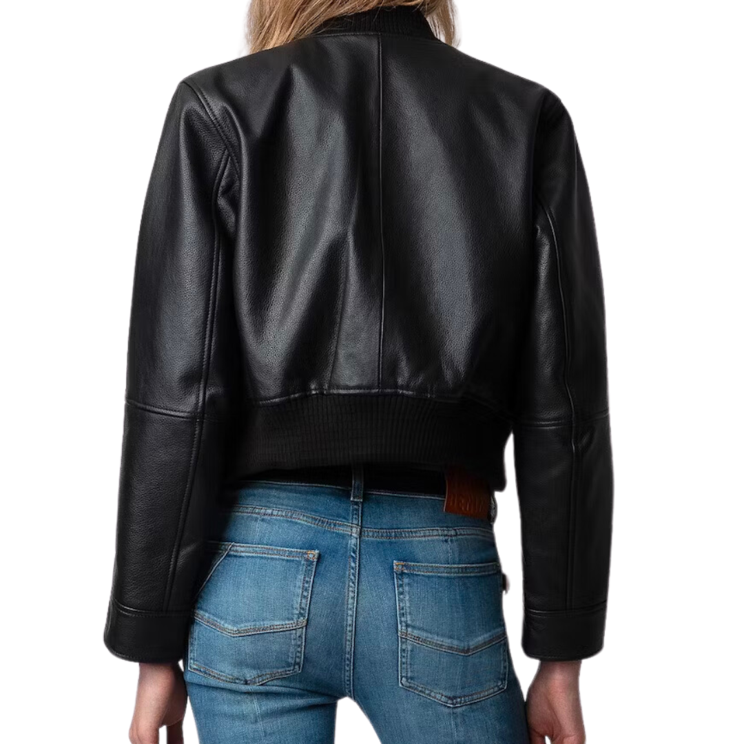 Bunta Cuir Reversible Leather Jacket in Noir
