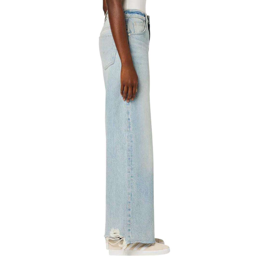 James High-Rise Wide Leg Barefoot Jean in Iris