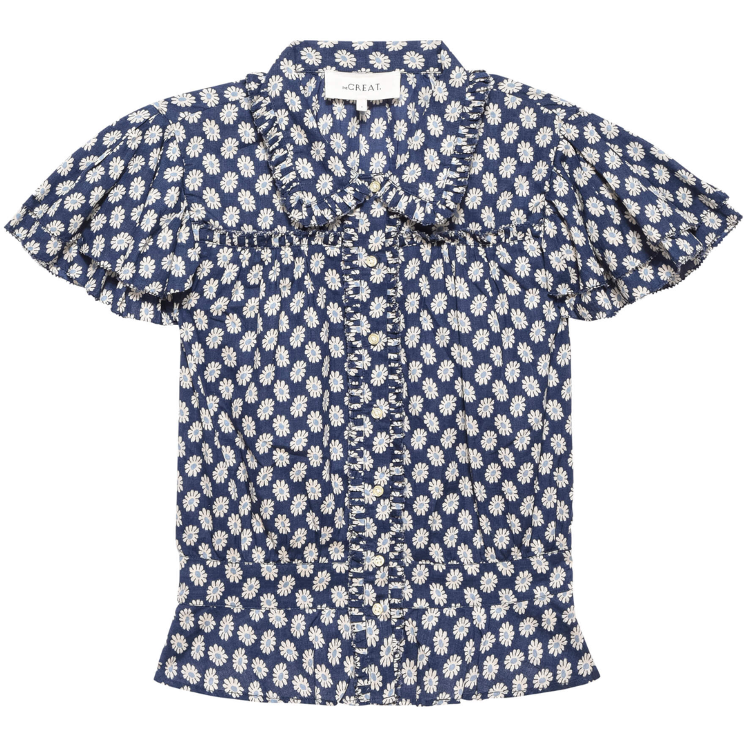 The Gardenia Top in Mini Evening Daisy