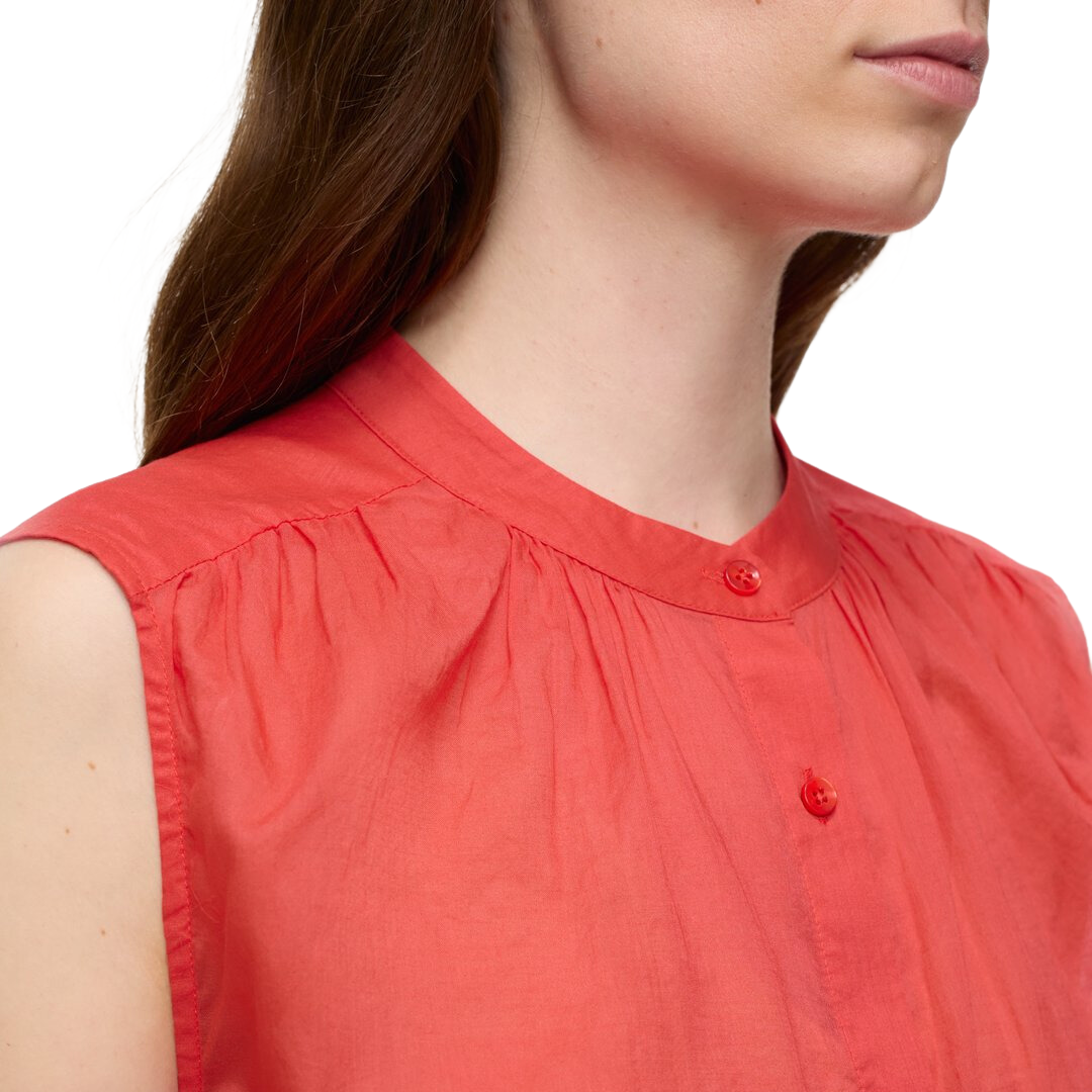 Cotton Voile Blouse in Arabiata