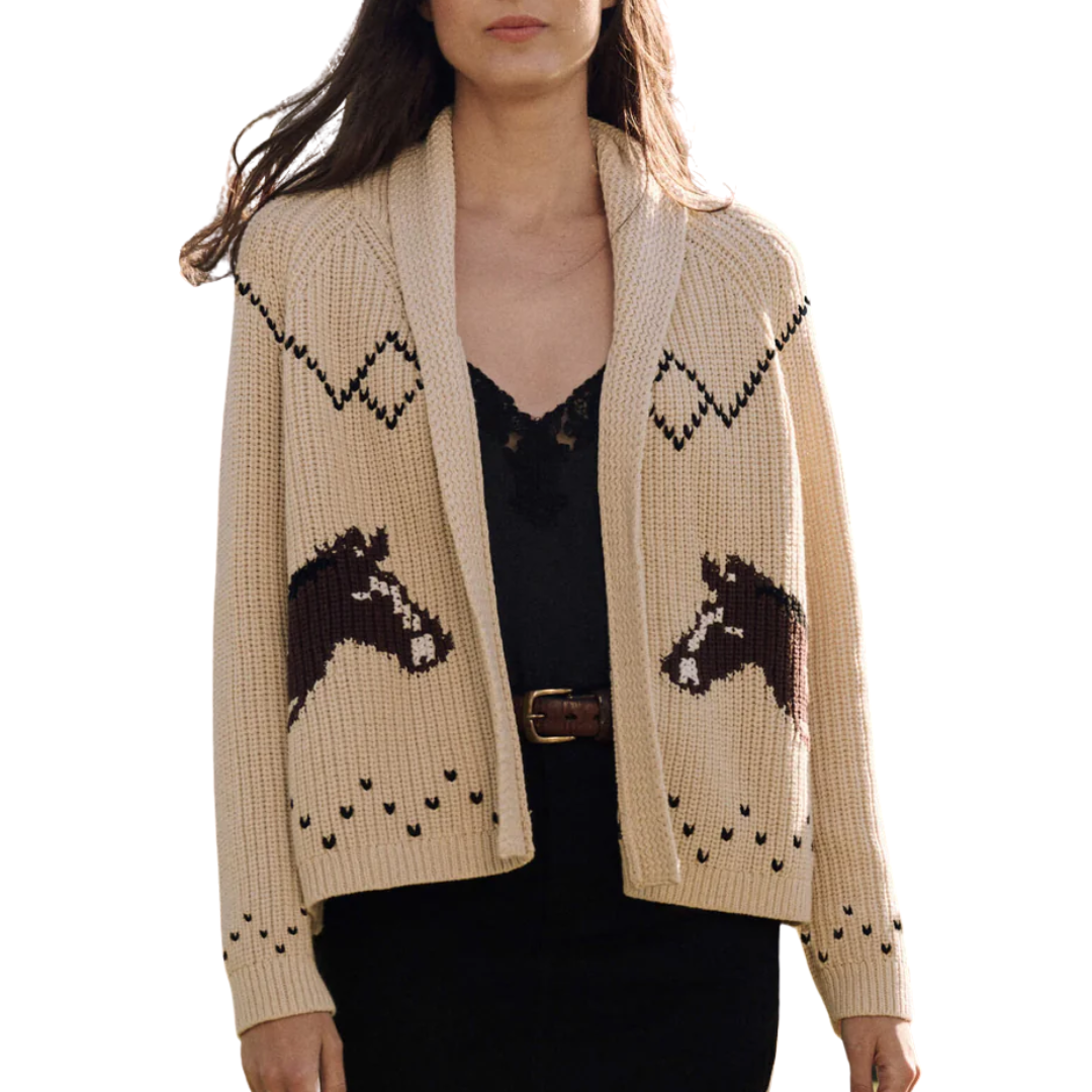 The Horse Lodge Cardigan in Cream