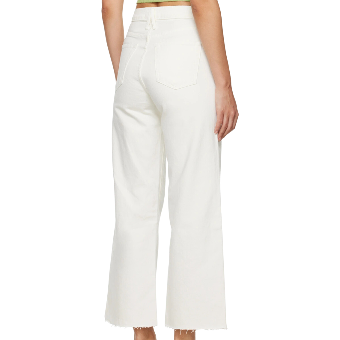 Grace Crop Jeans in White